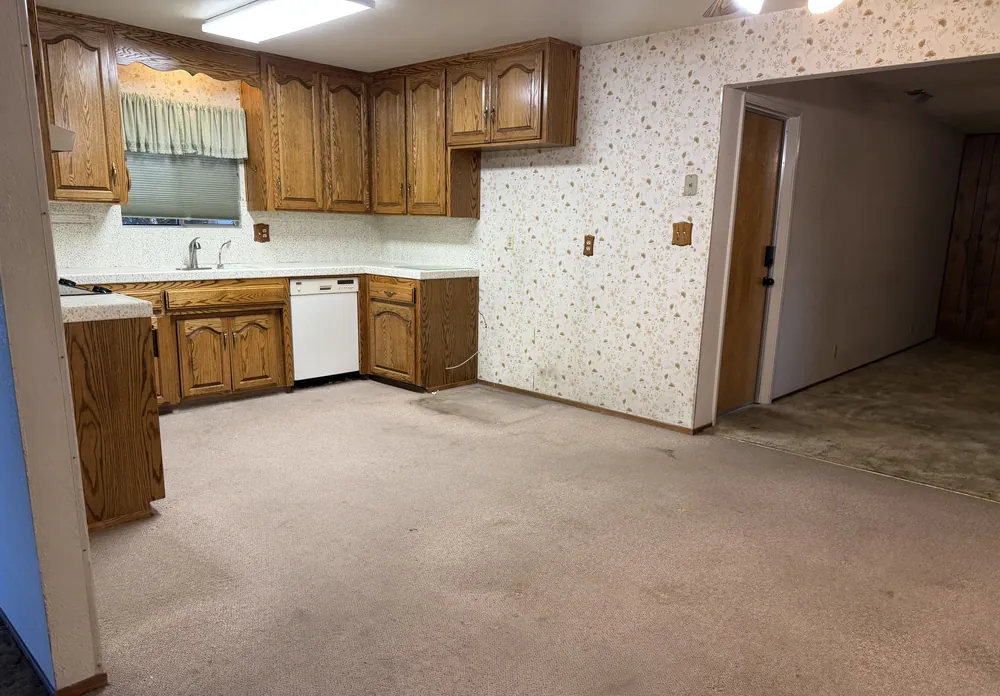 Kitchen before, original photo